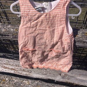 OshKosh B'gosh 2T Peach Gingham Dress